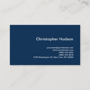 Unique Night Blue Background Stylish Business Card