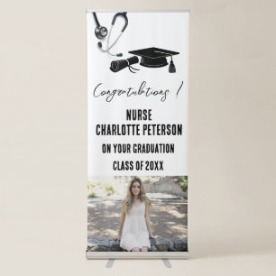 Unique Nurse Graduation Photo Retractable Banner