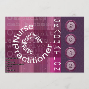 Unique Nurse Practitioner Graduation Invitations