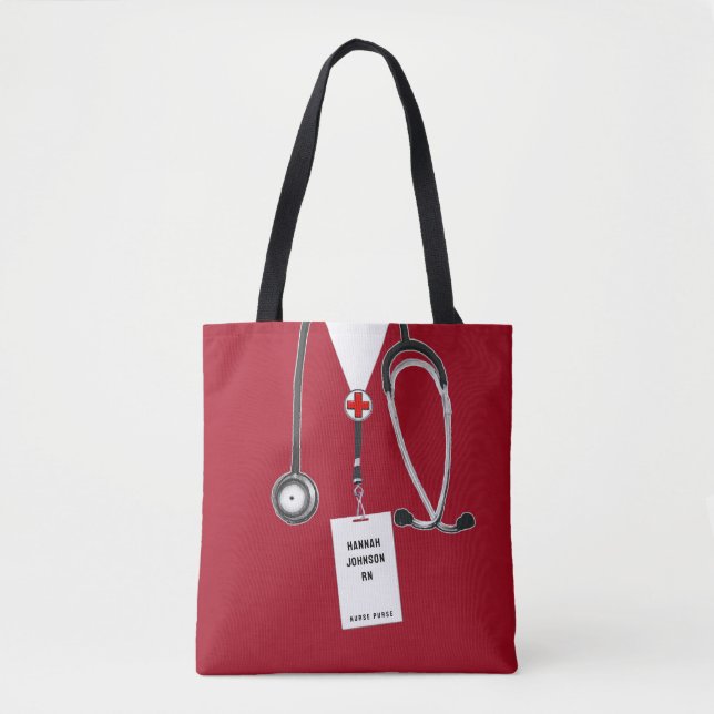 Unique Nurse Purse Tote Bag (Front)