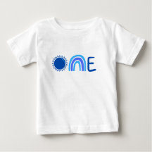 Unique One Watercolor 1st Birthday Baby T-shirt