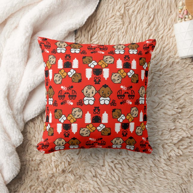 Unique Orange New Baby Gift  Cushion (Blanket)
