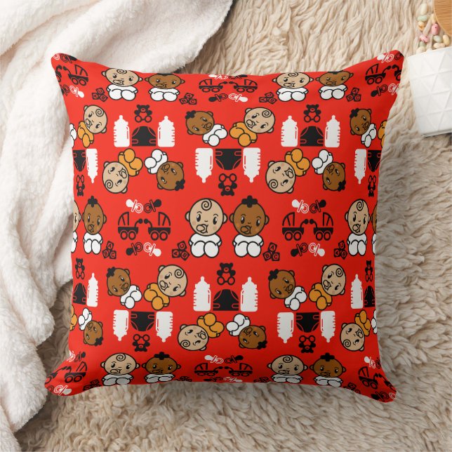 Unique Orange New Baby Gift  Cushion (Blanket)