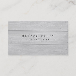 Unique Original Grey Wood Professional Business Card