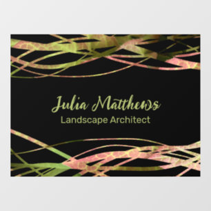 Unique Original Nature Leaf Landscape Designer Window Cling
