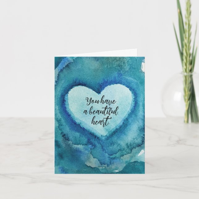 Unique Original Watercolor Card (Front)