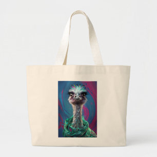 Unique Ostrich design Large Tote Bag