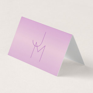 Unique Overlapping Monogram Soft Lavender Pink