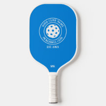 Unique Paddle With Your Club Name And Year Blue