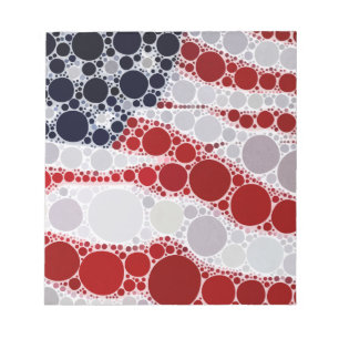 Unique Patriotic American Flag Notepad