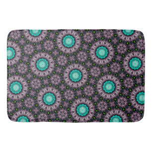 Unique Pattern Abstract Shower Curtain Bath Mat