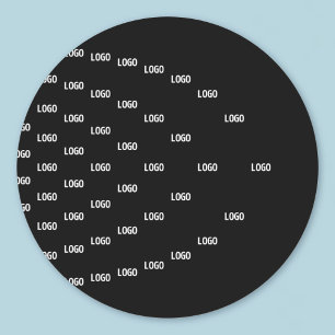 Unique Pattern Featuring Your Logo/Uploaded Image Classic Round Sticker