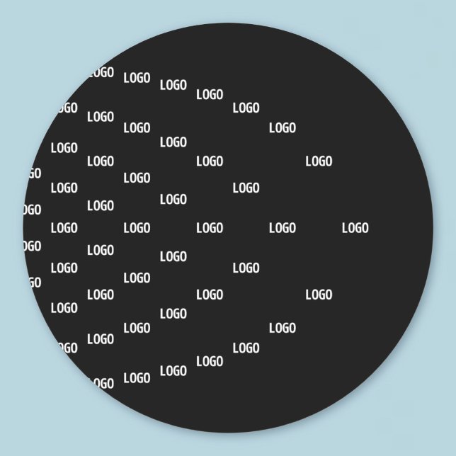Unique Pattern Featuring Your Logo/Uploaded Image Classic Round Sticker (Creator Uploaded)