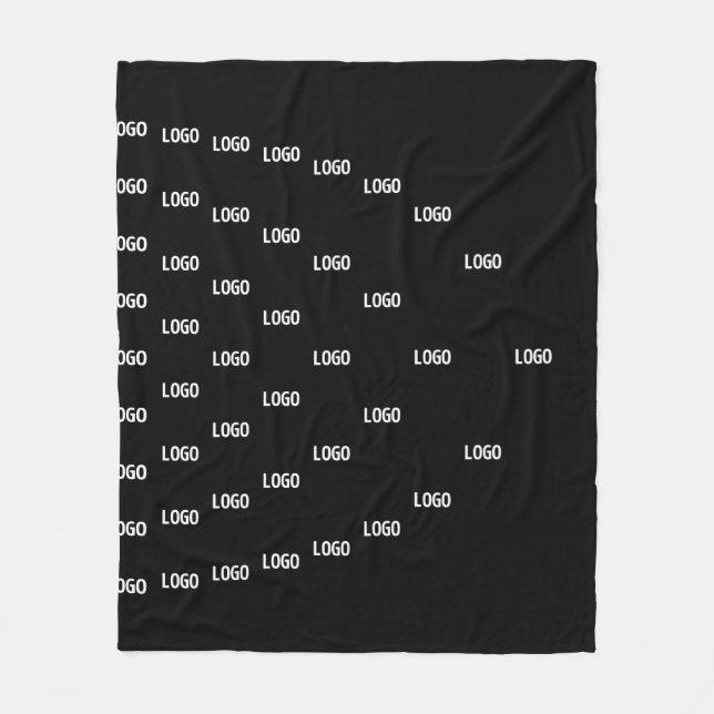 Unique Pattern Featuring Your Logo/Uploaded Image Fleece Blanket (Front)