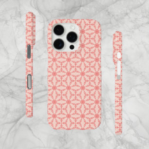 Unique Pattern, Pink and Pale Salmon, Cell Case
