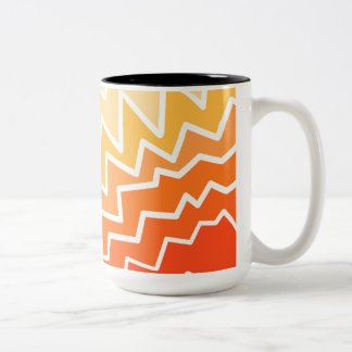 Unique Pattern Two-Tone Coffee Mug