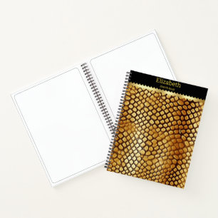 Unique patterns of a poisonous snake’s skin notebook