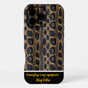 Unique patterns of shed snake skins in nature iPhone 16 pro max case