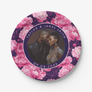 Unique Peonies Plates For Summer Wedding Party