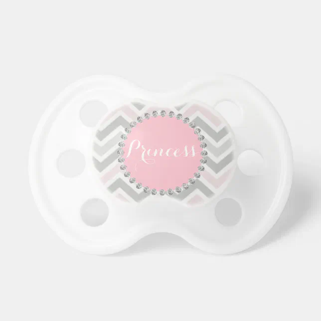Unique Personalised Baby Girl Gifts Pink Princess Dummy Zazzle
