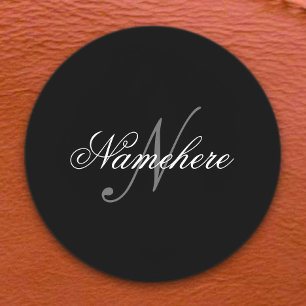 Unique Personalised Black and White Name Monogram