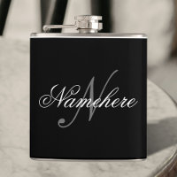 Unique Personalised Black and White Name Monogram
