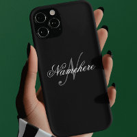 Unique Personalised Black and White Name Monogram