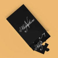 Unique Personalised Black and White Name Monogram