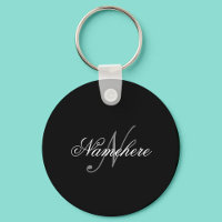 Unique Personalised Black and White Name Monogram