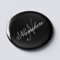 Unique Personalised Black and White Name Monogram