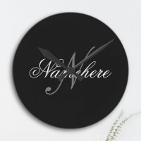 Unique Personalised Black and White Name Monogram