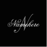 Unique Personalised Black and White Name Monogram Standing Photo Sculpture<br><div class="desc">Personalised Unique Black and White Name Monogram Design for anyone.</div>