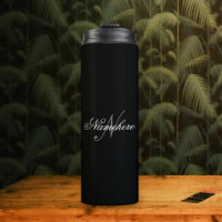 Unique Personalised Black and White Name Monogram