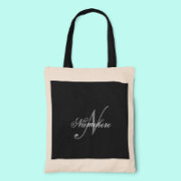 Unique Personalised Black and White Name Monogram