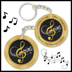 Unique Personalised, Cheap Gifts for Musicians, Key Ring