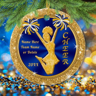 Unique Personalised Cheerleader Christmas Ornament
