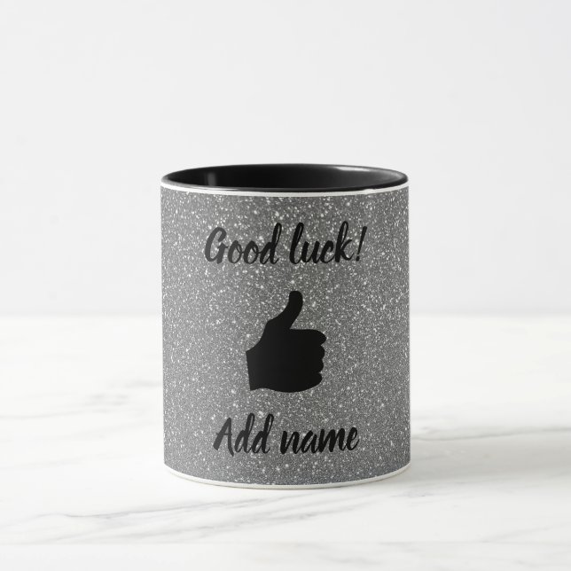 Unique personalised good luck mug (Center)