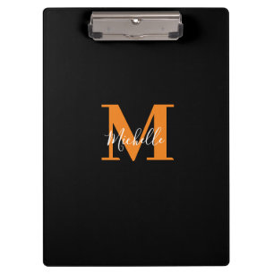 Unique Personalised Initials and Name Monogram Clipboard