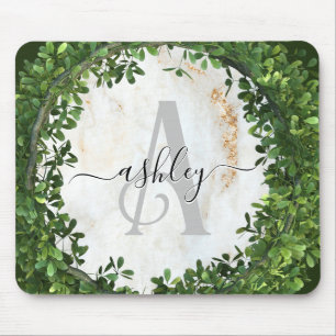 Unique Personalised Keychain with Botanical Theme Mouse Mat