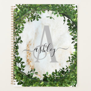 Unique Personalised Keychain with Botanical Theme Planner