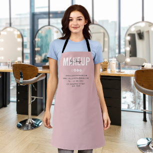 Unique Personalised Makeup Artist Business Apron