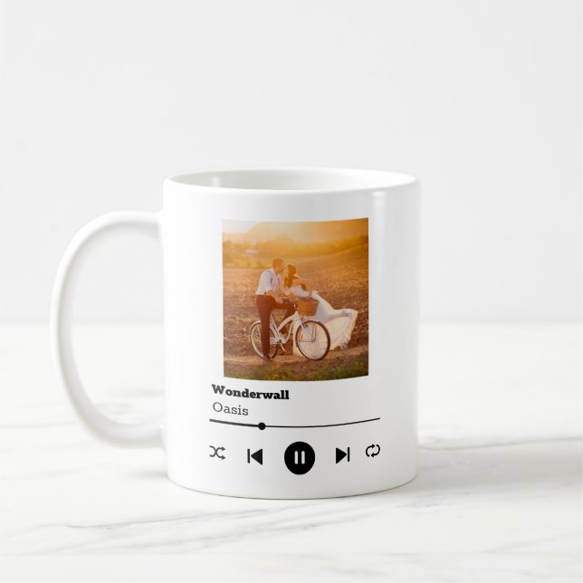 Unique Personalised Mug | Custom Text & Image (Left)