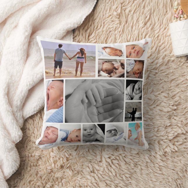 Unique Personalised Photo Template Cushion (Blanket)