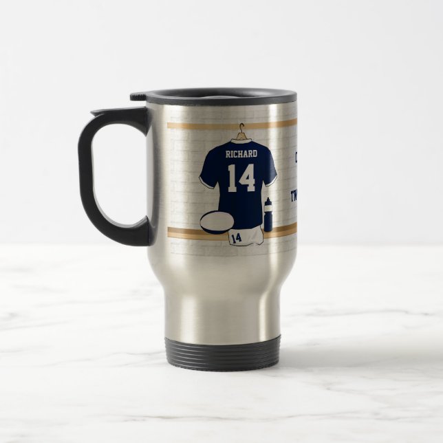 Unique Personalised Rugby Fan mugs (Left)