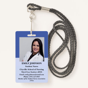 Unique Personalised Student Nurse  ID Badge