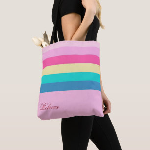 Unique Personalised Tote with Vibrant Colours Bag