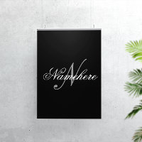 Unique Personalized Black and White Name Monogram