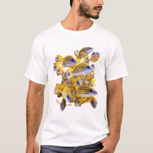 Unique Photo Art Shirt - Yellow Fishes