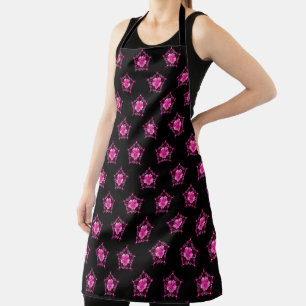 Unique Pink Flower Apron