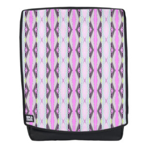 Unique Pink Pattern Backpack